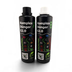 C&P Aquaplants Komplex A+B Düngesystem in zwei schwarzen Flaschen zur täglichen Nährstoffversorgung von Aquarien