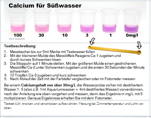 Calcium Test für Süßwasser